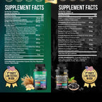 Seamoss Black seed oil Ginger+ Shilajit Ashwagandha root extract (pack of 2) Manuka Honey and Mo16 in 1 Dietary Supplements, 60+ 60  Vegetarian Capsules 4000 mg + 9000 mg Bundle - 2 months supply Edible Fitness Healthcare Natural Vitamin