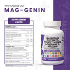 Magnesium Glycinate Complex 1000mg with L-Theanine 200mg Apigenin 50mg Citrate Taurate Supplement - 5-HTP GABA Passion Flower Lemon Balm L-Glycine Phosphatidylserine Ashwagandha - 60 Count Healthcare Dietary Fitness