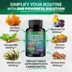 Sea Moss Black Seed Oil Ashwagandha Ginger