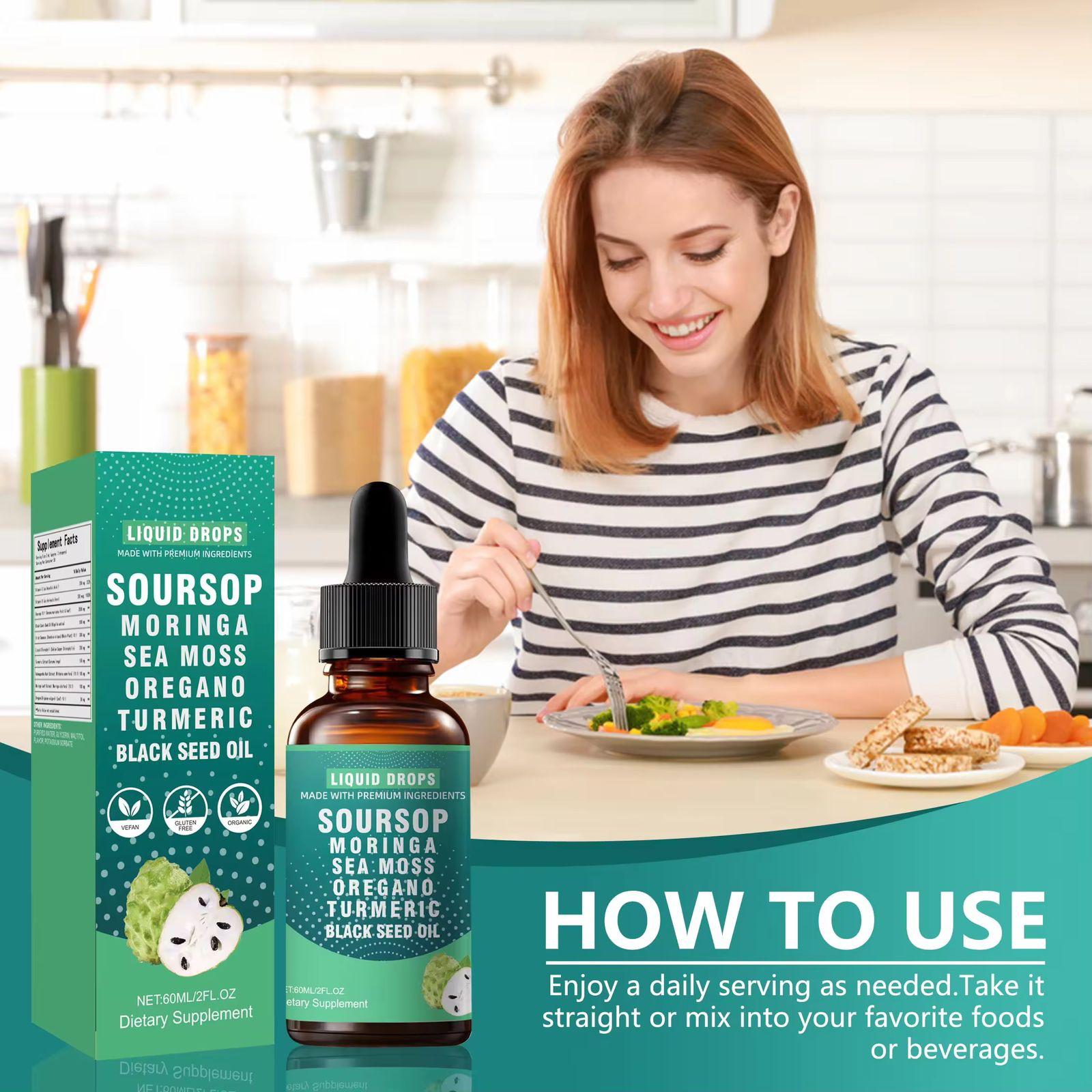 Soursop, Moringa & Sea Moss Liquid Drops